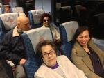 Embarcando de trem até Voss. 