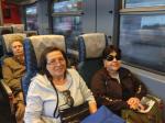 Embarcando de trem até Voss. 