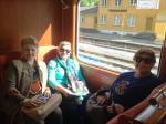 Embarcando de trem para Myrdal. 