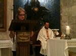 Durante nossa Missa no Santo Sepulcro