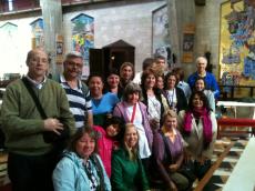Na nossa Missa na Basílica da Anunciação em Nazareth