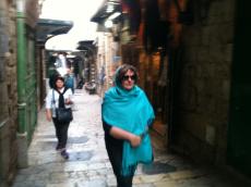 Durante nossa caminhada na Via Dolorosa