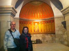 Na Abadia da Dormição de Maria, em Jerusalém