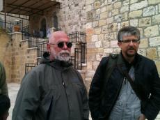 No local do nascimento de São João Batista, em Ein Karen, Jerusalém