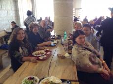 Almoço do grupo em Masada