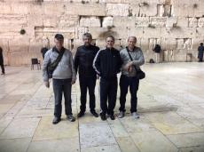 Na visita ao Muro das Lamentações em Jerusalém