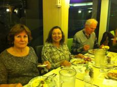 Jantar no hotel em Tel Aviv