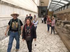 Na visita à Basïlica de São Paulo, em Roma