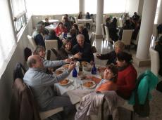Almoço após a visita a Pompéia