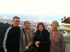 Nos jardins dos Bahais, em Haifa