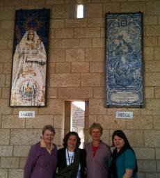 Na Basílica da Anunciação em Nazareth