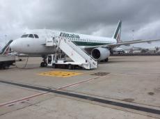 Em Roma, nosso avião rumo a Atenas