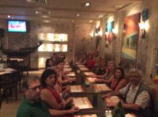Nosso jantar italiano no Cairo