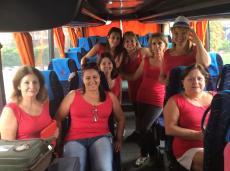 Hoje elas vieram de vermelho!!!