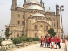 Nossas Women in Red na Mesquita de Alabastro, no Cairo