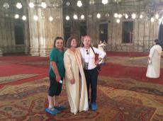 Dentro da Mesquíta de Alabastro, no Cairo