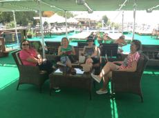 No Sun deck de nosso Cruzeiro no Nilo