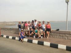 Grupo visitando a Barragem de Aswan e o Lago Nasser