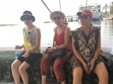 Passeando de Faluka, barco a vela, típico do Egito