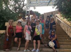 Na visita ao Jardim Botânico de Aswan