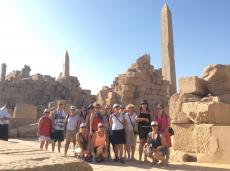 Com os Obeliscos do Templo de Karnak