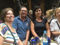 Tomando um chazinho no Bazar El Kalili no Cairo
