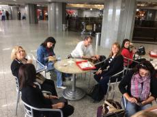 No aeroporto do Rio de Janeiro