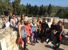 Nas ruínas do Palácio do Rei Minos, em Creta