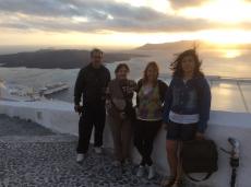 No final de nosso passeio em Santorini