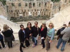No Odeon da Acrópole, agora visto de cima, em Atenas