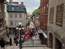 As ruas de Quebec. 