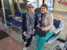 No aeroporto de Porto Alegre