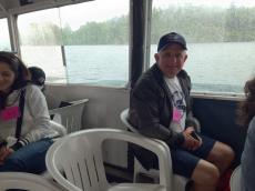 Passeando de barco pelas Mil Ilhas. 