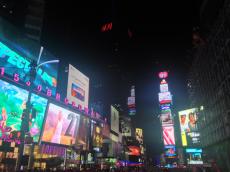 Times Square de noite.