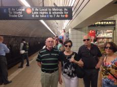 Passeando de metrô. 