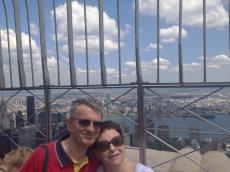 No topo do Empire State. 