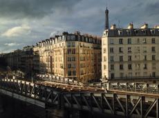 A vista do nosso hotel. 