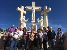 Grupo na Via Crucis de Fátima