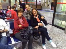 Aguardando no aeroporto de Porto Alegre. 