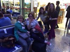 Aguardando no aeroporto de Porto Alegre. 