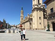 Vista da Basílica de N. Sra. do Pilar em Zaragoza