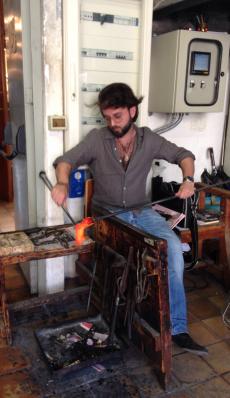 Técnica para produção dos cristais de murano