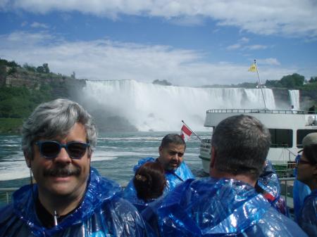 Nosso guia, Ivan, no passeio Maid of The Mist.