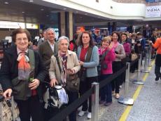 Aguardando no aeroporto de Porto Alegre. 
