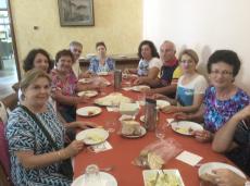 Almoço no Carmelo do Monte Carmelo, em Haifa