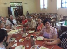 Almoço no Carmelo do Monte Carmelo, em Haifa