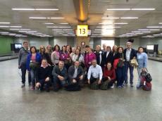 Aguardando no aeroporto de Porto Alegre. 