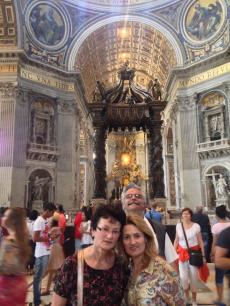Na Basílica do Vaticano. 