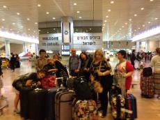 Chegada em Israel. 