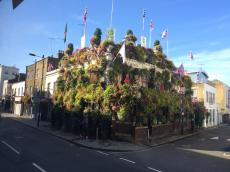 Pub jardim, no centro de Londres